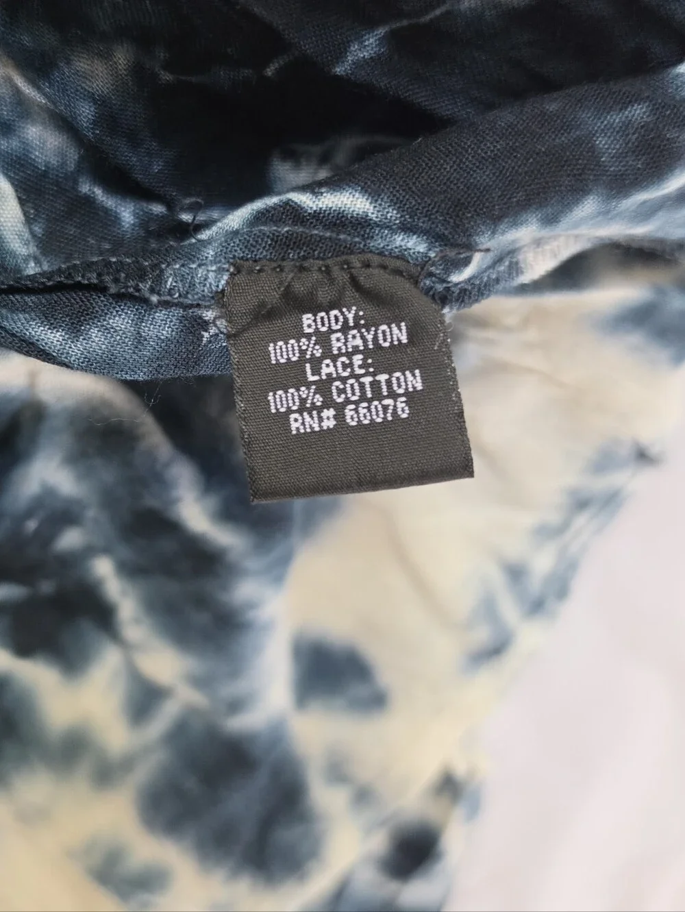 Raviya Navy & White Tie-Die Cover Up Dress - Picture 9 of 10